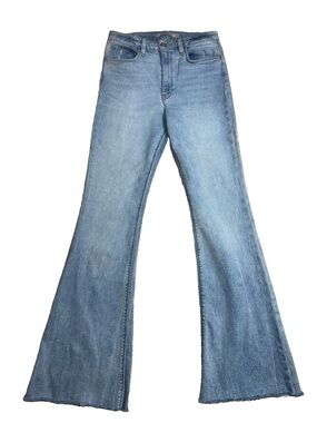 Hudson Jeans Light Blue Flare Wide-Leg Jeans